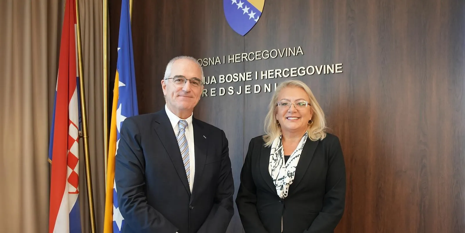 Mir i stabilnost prioritet: Predsjednica Bradara sa šefom Misije OESS-a u BiH Rickom Holtzappleom